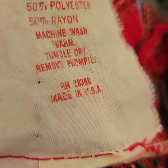 Vintage Candy Shaw Red Plaid Dress Size 6 Holiday - Picture 13 of 13